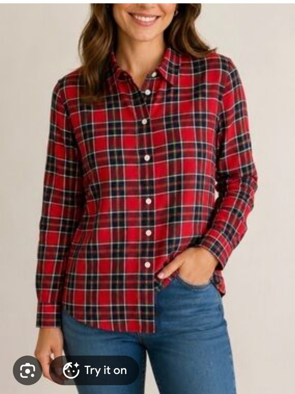 Vineyard Vines Red Plaid Button-Down Shirt